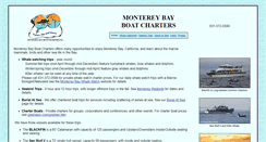 Desktop Screenshot of montereybayboatcharters.com