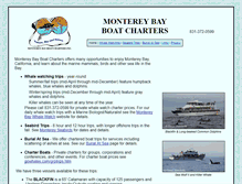 Tablet Screenshot of montereybayboatcharters.com